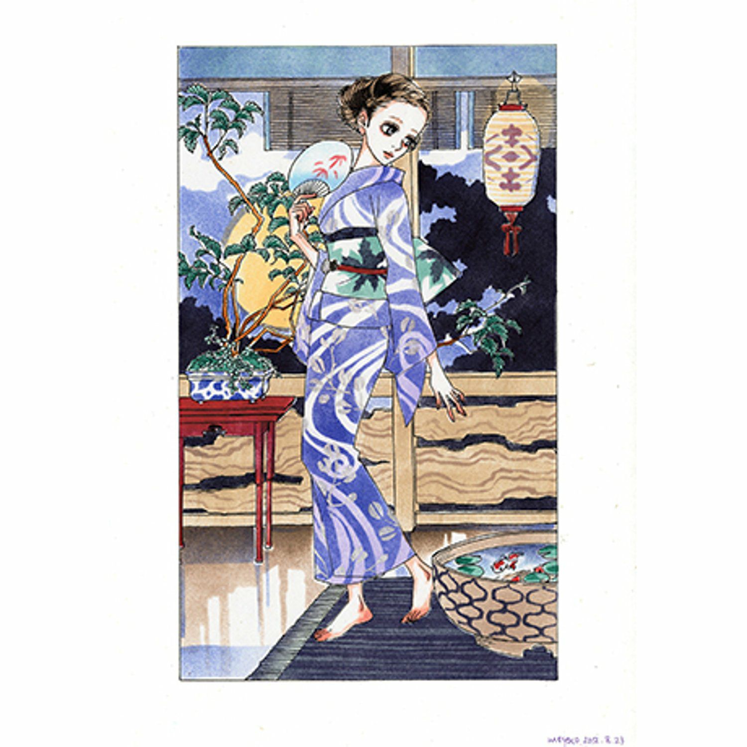 安野モヨコ キモノガールズ イラスト複製原画【ANNORMALグッズ