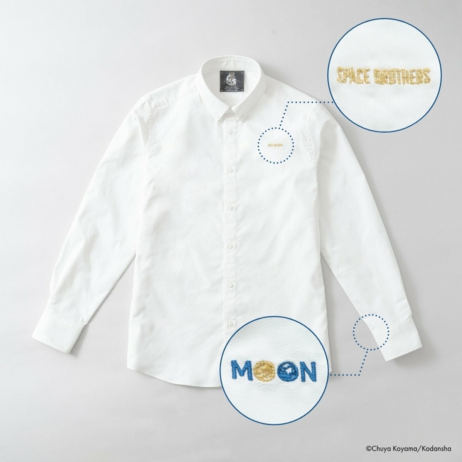 宇宙兄弟金ピカシャツ 宇宙兄弟【MOONWORKシリーズ】金ピカシャツ ボタンダウン | コルクショップ