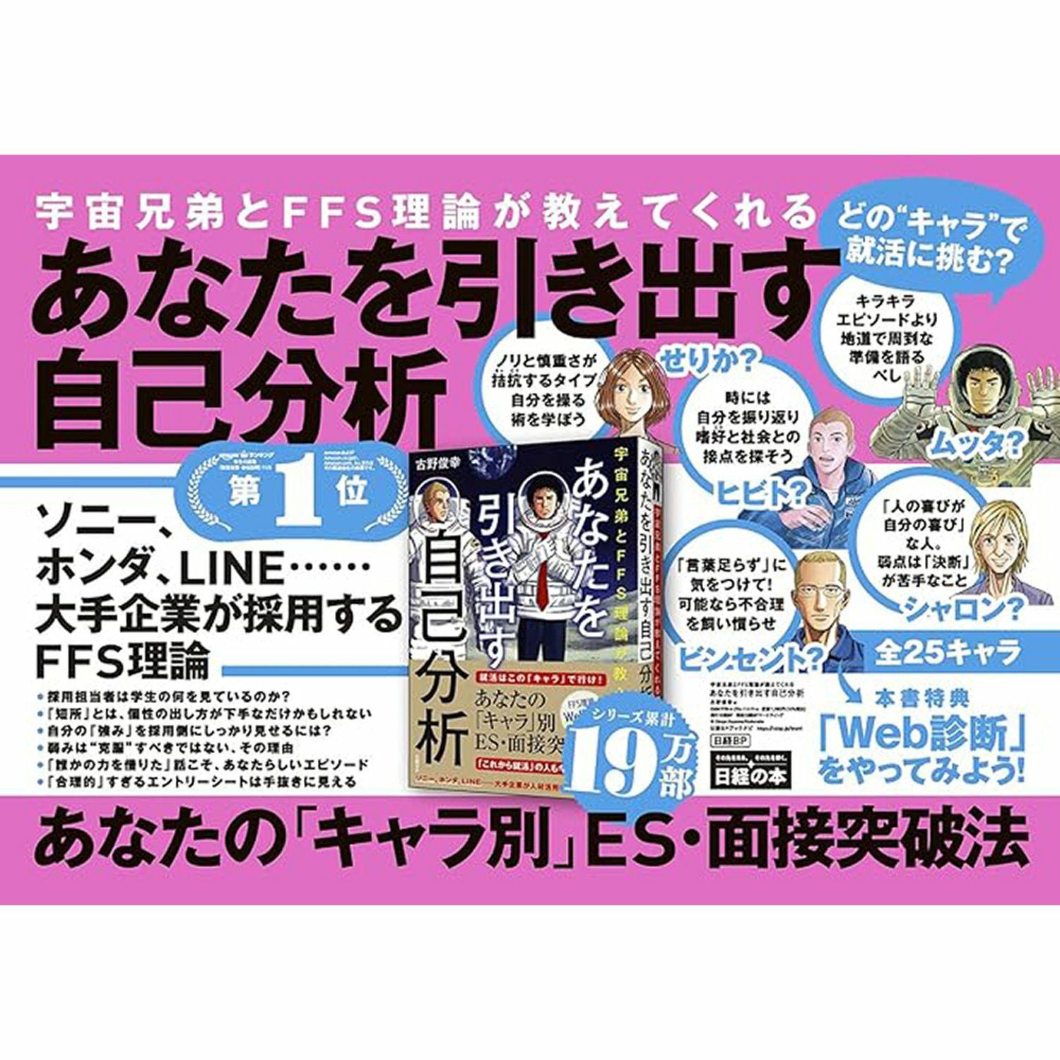 宇宙兄弟とFFS理論が教えてくれる あなたを引き出す自己分析【WEB診断