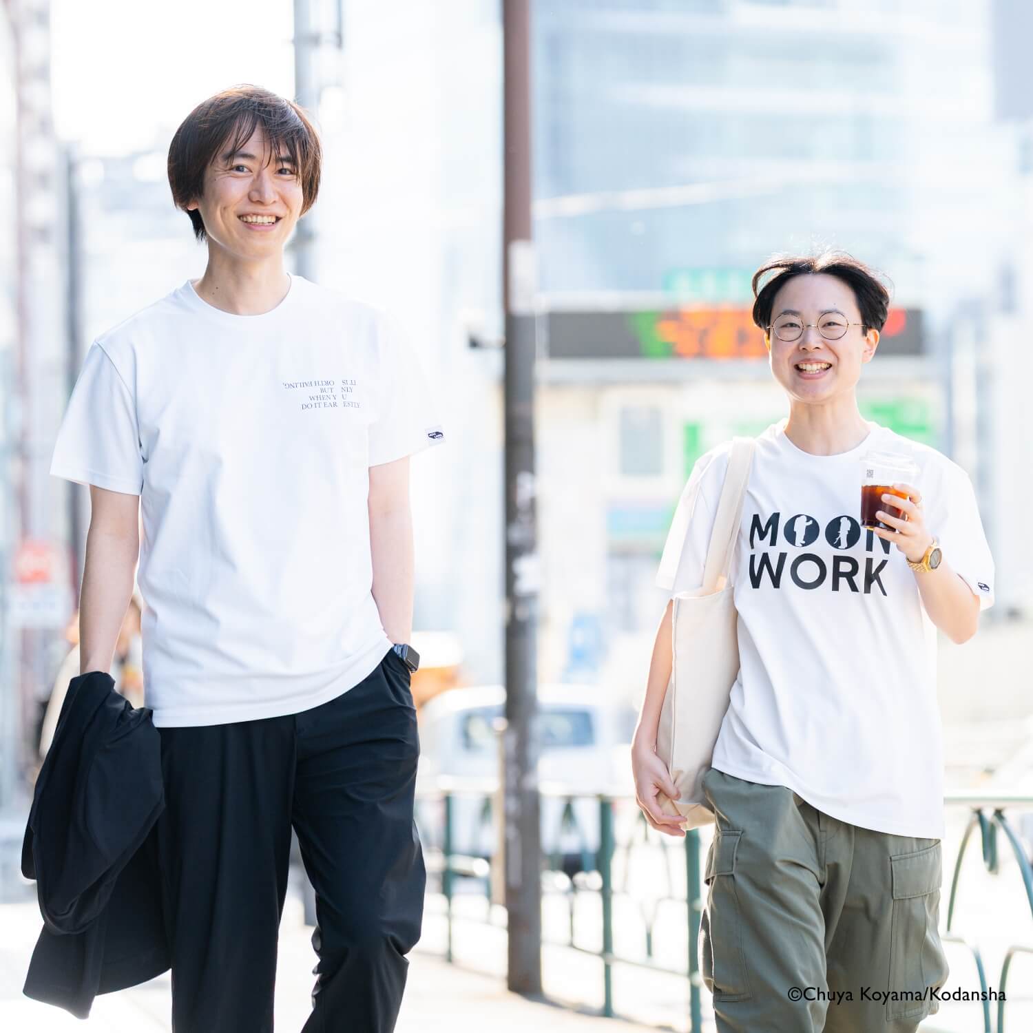宇宙兄弟【MOONWORKER Tシャツ2026】MOONロゴ -本気の失敗には価値が