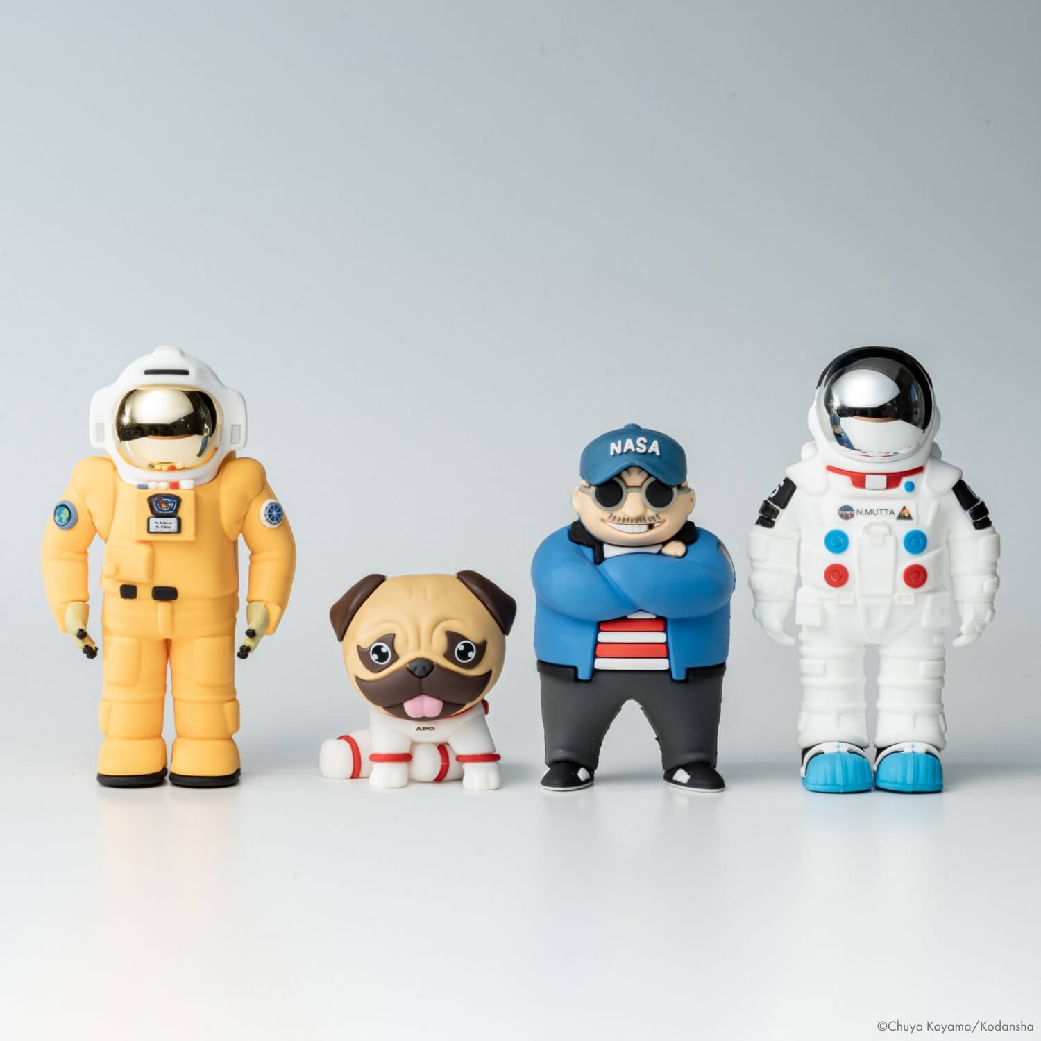 宇宙兄弟　アストロポケットフィギュア　六太　日々人　ムッタ　ヒビト 宇宙兄弟 アストロポケットフィギュア ムッタ&ヒビト&ヤンじい