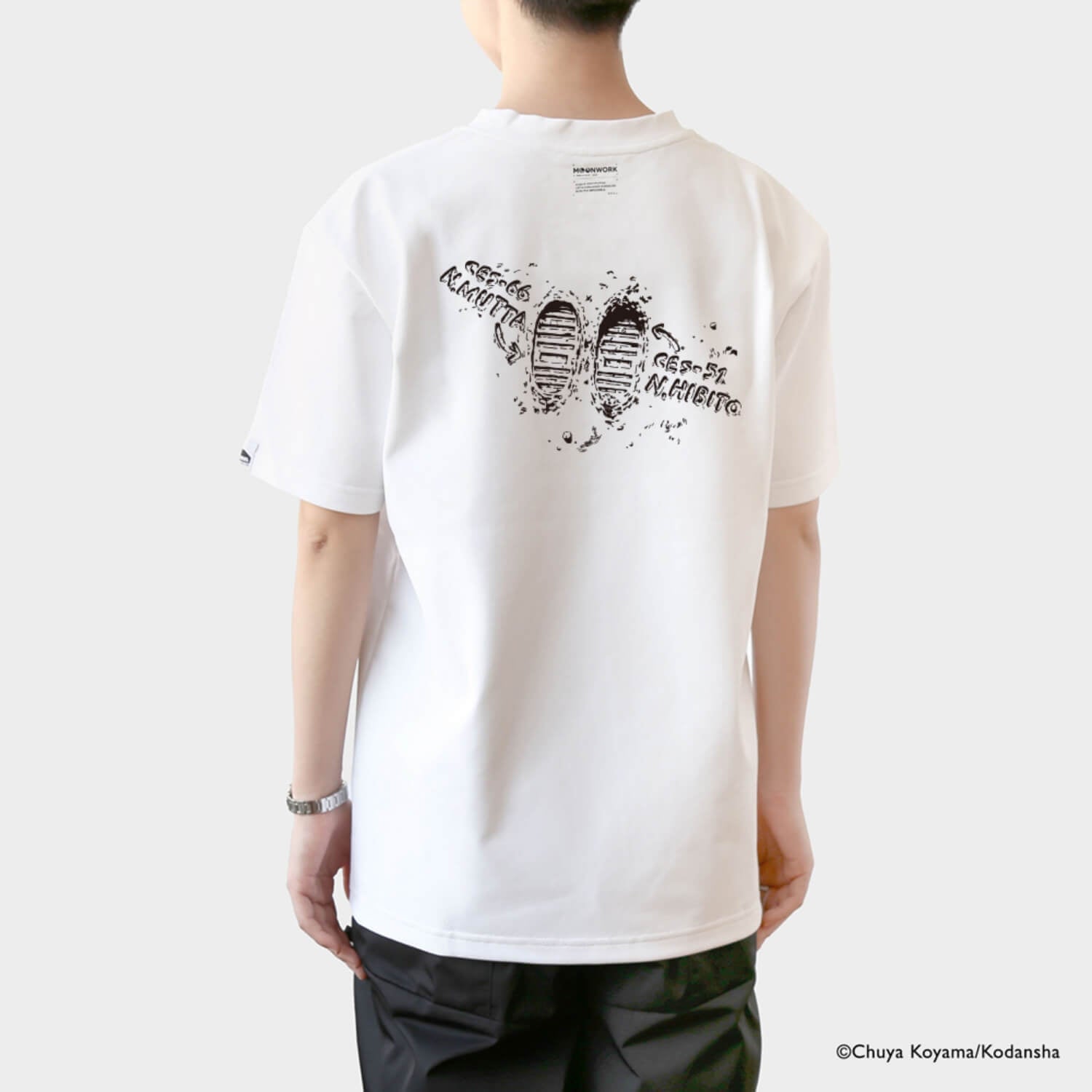 宇宙兄弟【MOONWORKER Tシャツ】南波兄弟の月面足跡 | コルクショップ